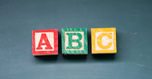 wooden ABC blocks